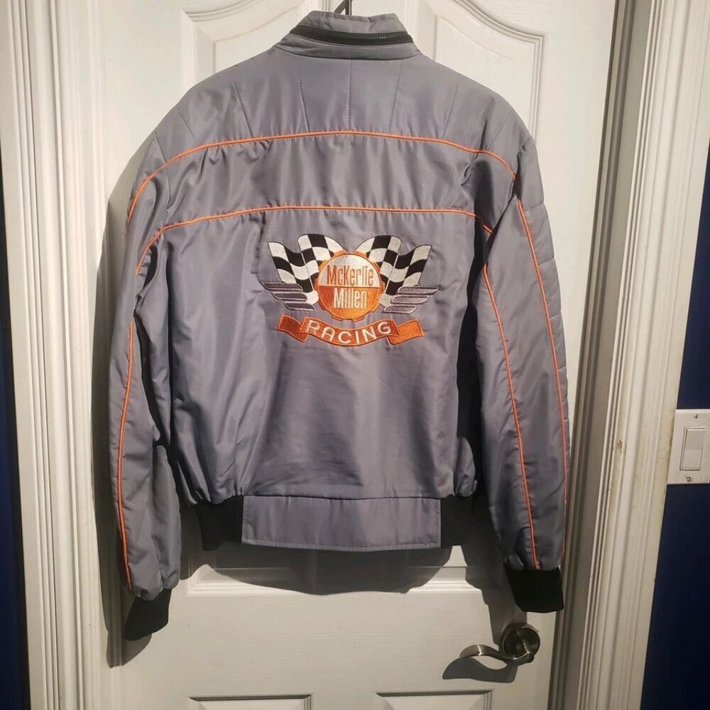 Mckerlie millen auto parts racing jacket Large‎ CASCAR 90's Vintage